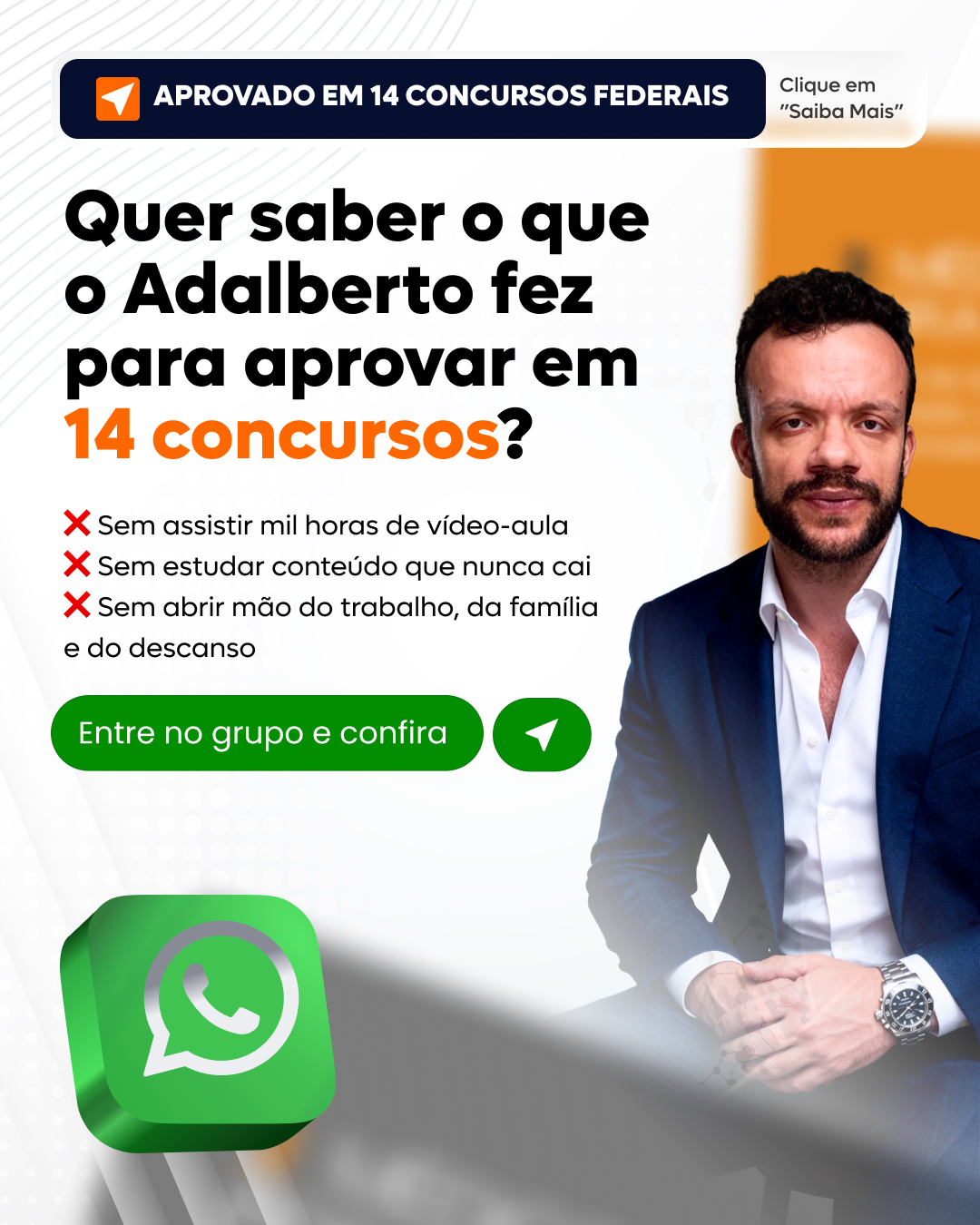 Revisão Deliberada · Aprovado em 14 concursos e posse no mais difícil do país